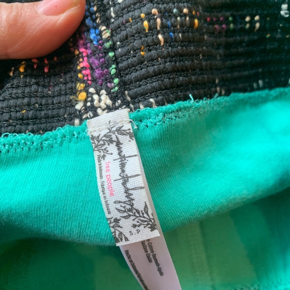 Free people green with embroidered waist biker shorts - Picture 6 of 6